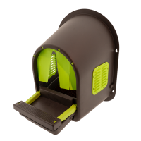 Legenest My Cozy Nest Roll-Away Kunststoff-Nest – Limettengrün/Braun - Wandmontage