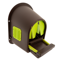 Legenest My Cozy Nest Roll-Away Kunststoff-Nest – Limettengrün/Braun - Wandmontage