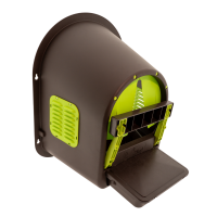 Legenest My Cozy Nest Roll-Away Kunststoff-Nest – Limettengrün/Braun - Wandmontage